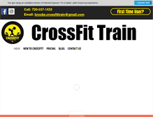 Tablet Screenshot of crossfittrain.com